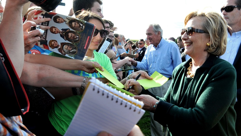 Hillary Clinton Attends Annual Tom Harkin Steak Fry In Iowa