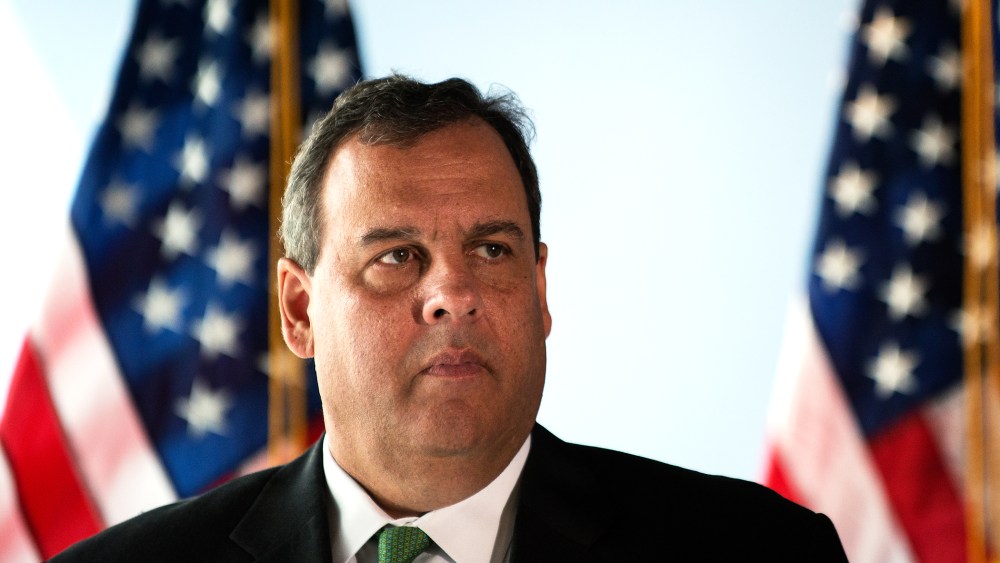 New Jersey Gov. Chris Christie stands during a press conference on Sept. 24, 2014 in New York, NY. (Photo by Bryan Thomas/Getty)