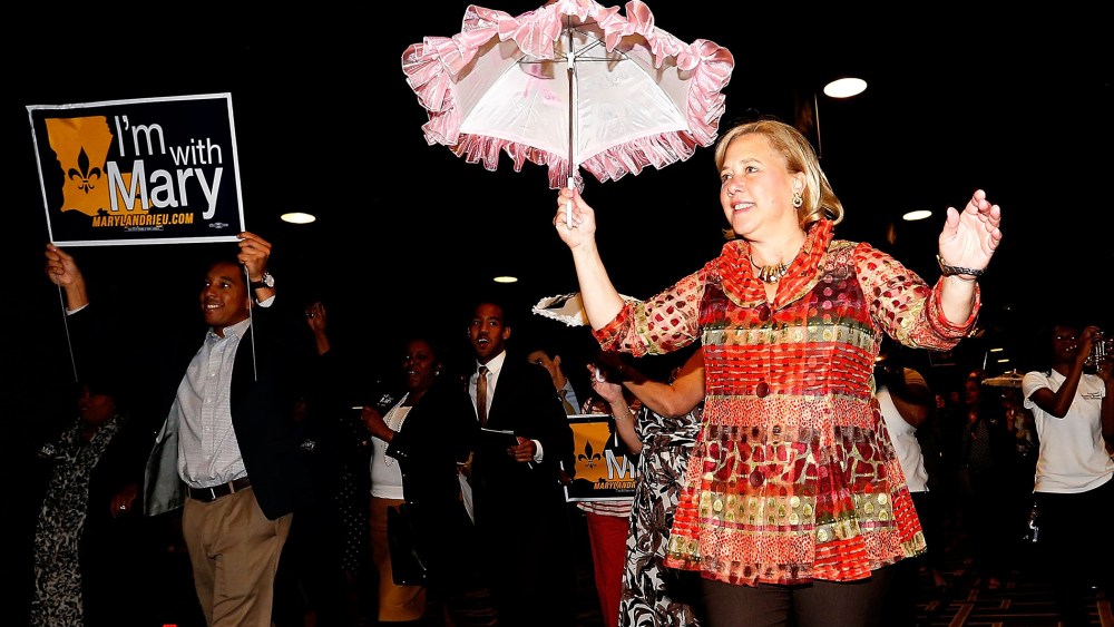 U.S. Senator Mary Landrieu with supporters during a "Women with Mary" campaign event on Oct. 22, 2014 in New Orleans, La.