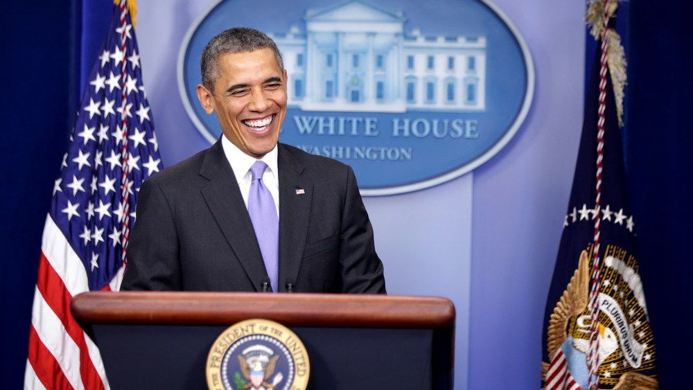President Obama Holds News Conference Before Leaving For Hawaii