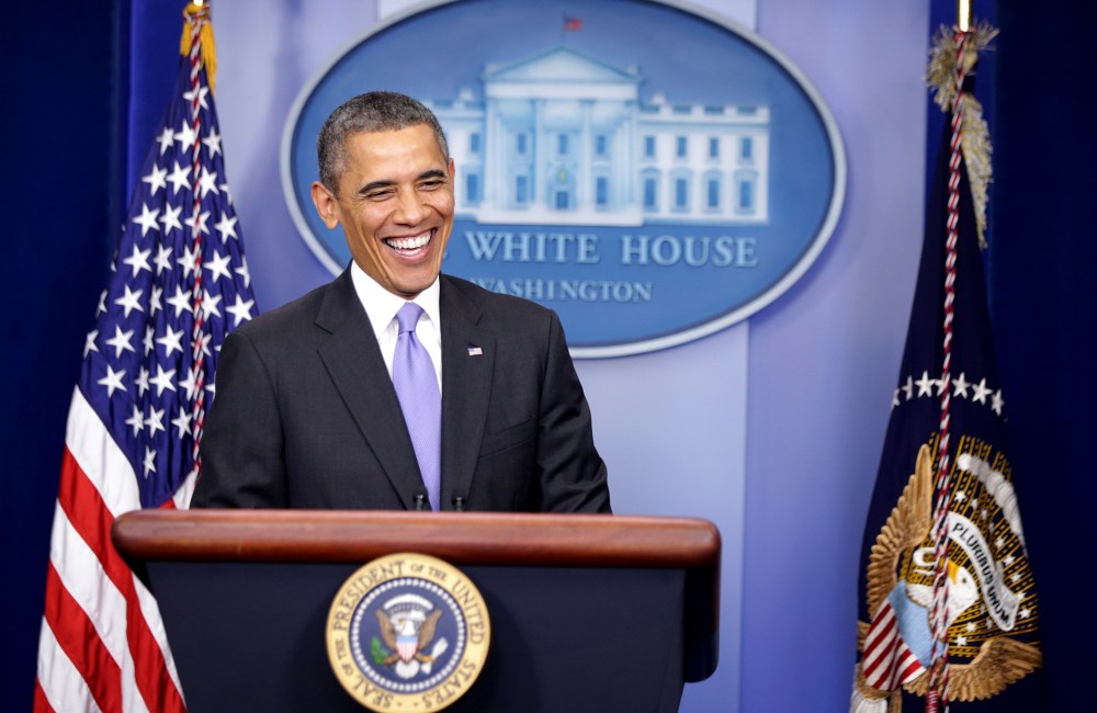 President Obama Holds News Conference Before Leaving For Hawaii