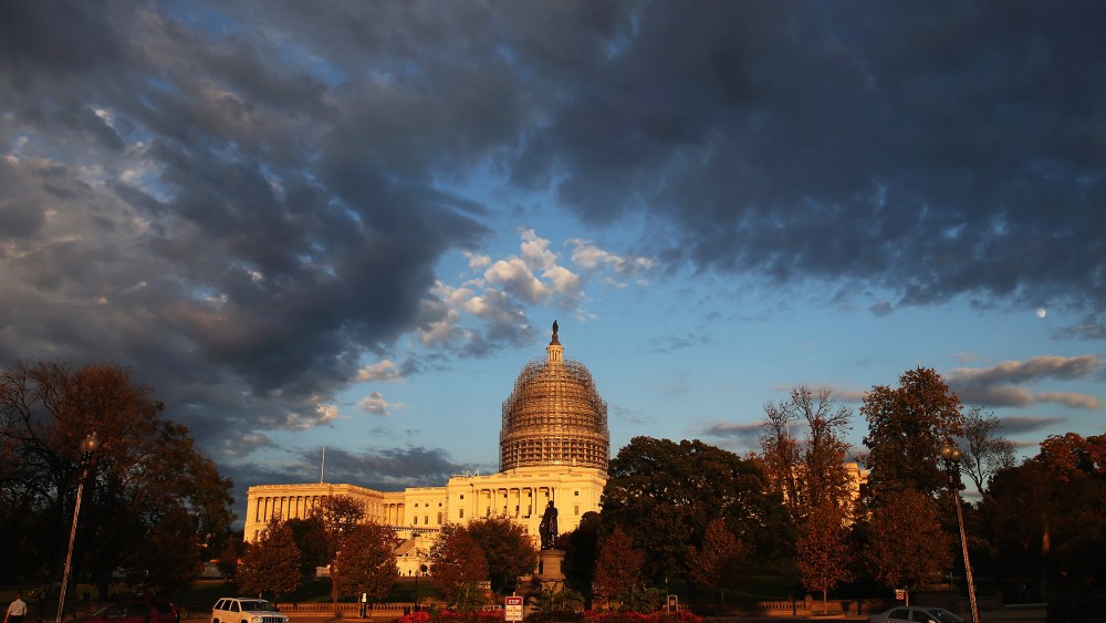 The afternoon sun hits the U.S. Capitol on Nov. 3, 2014 in Washington, D.C. (Photo by Mark Wilson/Getty)