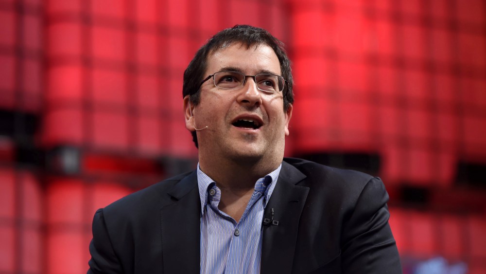 Dave Goldberg, CEO of Survey Monkey, speaks on the centre stage during the 2014 Web Summit at the RDS on Nov. 5, 2014 in Dublin, Ireland. (Photo by Stephen McCarthy/Sportsfile/Getty)