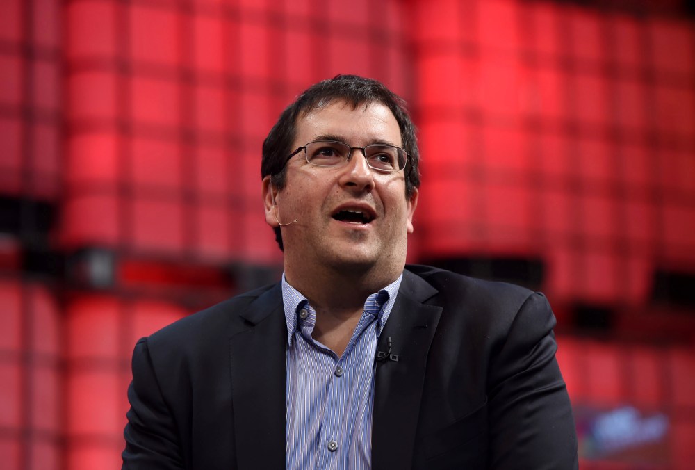 Dave Goldberg, CEO of Survey Monkey, speaks on the centre stage during the 2014 Web Summit at the RDS on Nov. 5, 2014 in Dublin, Ireland. (Photo by Stephen McCarthy/Sportsfile/Getty)