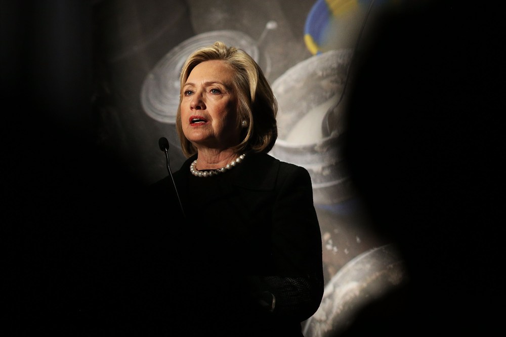 Hillary Rodham Clinton speaks at the Cookstoves Future Summit on Nov. 21, 2014 in New York City. (Spencer Platt/Getty)