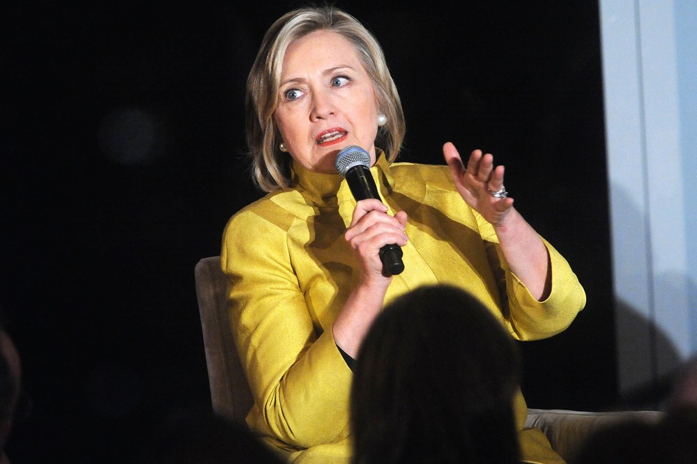 Hillary Clinton attends the New-York Historical Society 2014 History Makers Gala at Mandarin Oriental Hotel on Nov. 21, 2014 in New York. N.Y. (Photo by Brad Barket/Getty)