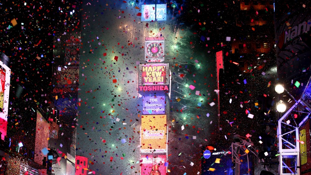 The New Year's Eve 2014 Celebration in Times Square on Dec. 31, 2013 in New York, N.Y.