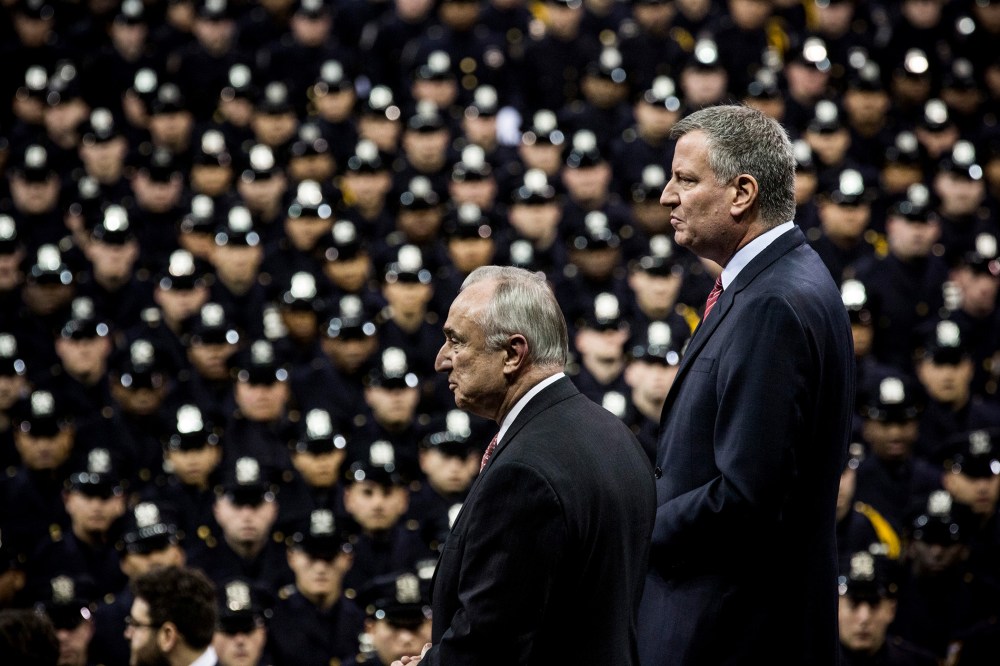Bill De Blasio Addresses NYPD Graduates At Ceremony At Madison Square Garden