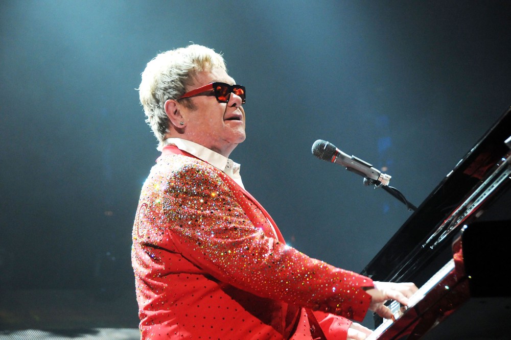 Musician Elton John performs at the Barclays Center on Dec. 31, 2014 in the Brooklyn borough of New York, N.Y. (Photo by Desiree Navarro/WireImage/Getty)