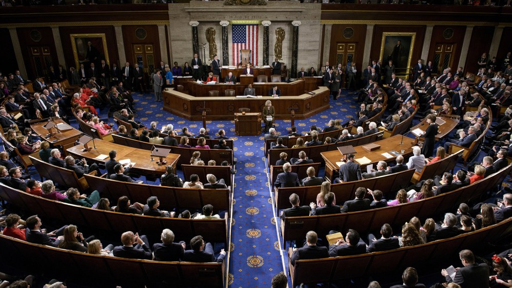 Members of the House of Representatives meet on Capitol Hill Jan. 6, 2015 in Washington, D.C. (Photo by Brendan Smialowski/AFP/Getty)