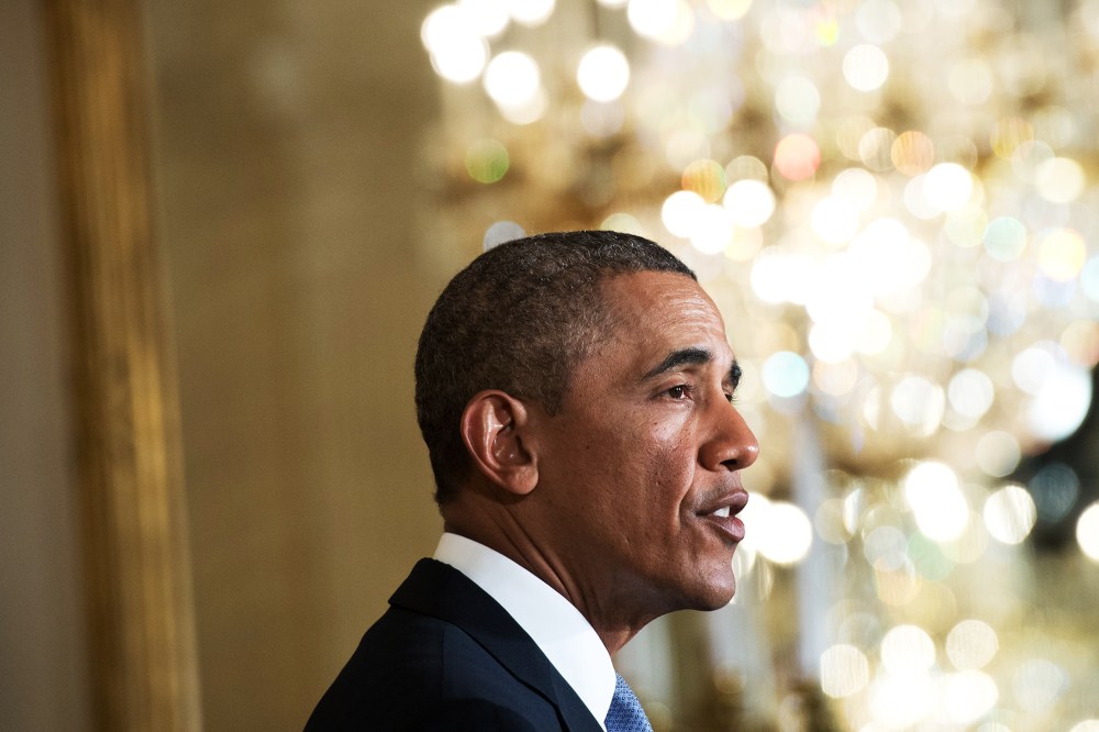 Barack Obama speaks about extending emergency unemployment benefits in the East Room of the White House in Washington on January 7, 2014.