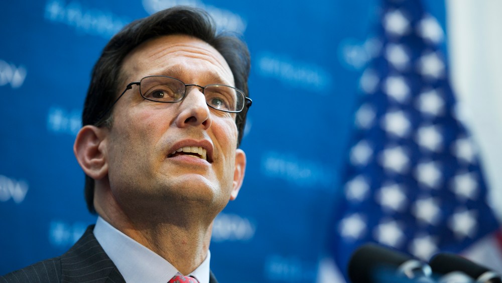 Eric Cantor speaks during a news conference at the U.S. Capitol, Jan. 8, 2014.