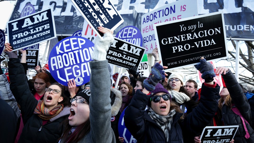 Annual March For Life Protests 1973 Roe v. Wade Ruling In Washington