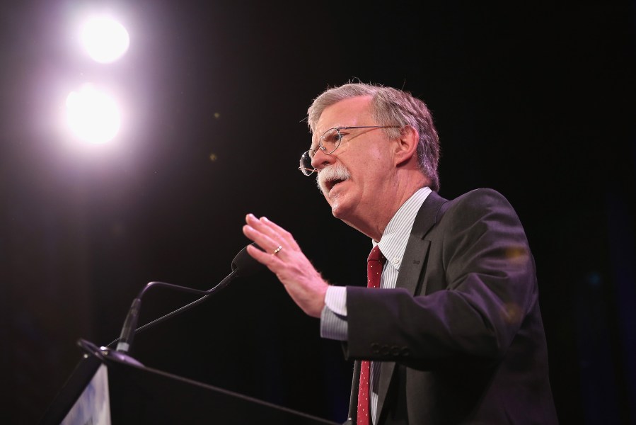 Former Ambassador to the United Nations John Bolton speaks to guests at the Iowa Freedom Summit on January 24, 2015 in Des Moines, Iowa.