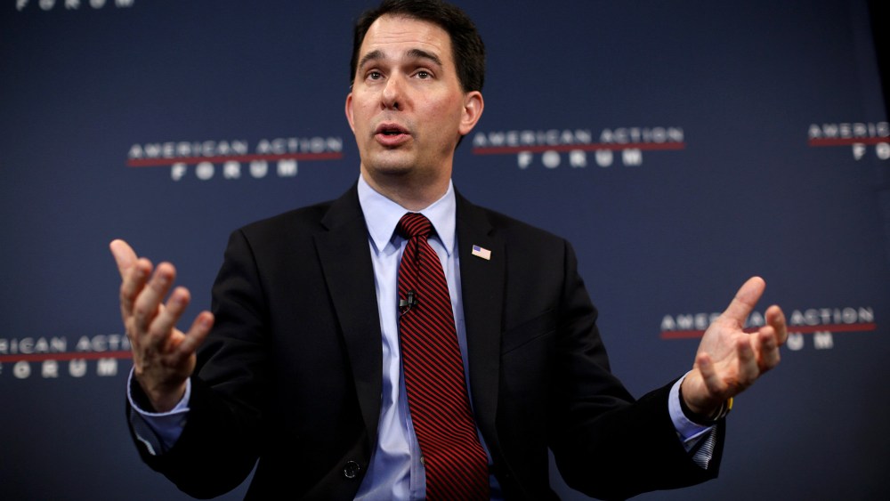 Wisconsin Governor Scott Walker speaks at the American Action Forum Jan. 30, 2015 in Washington, DC. (Photo by Win McNamee/Getty)
