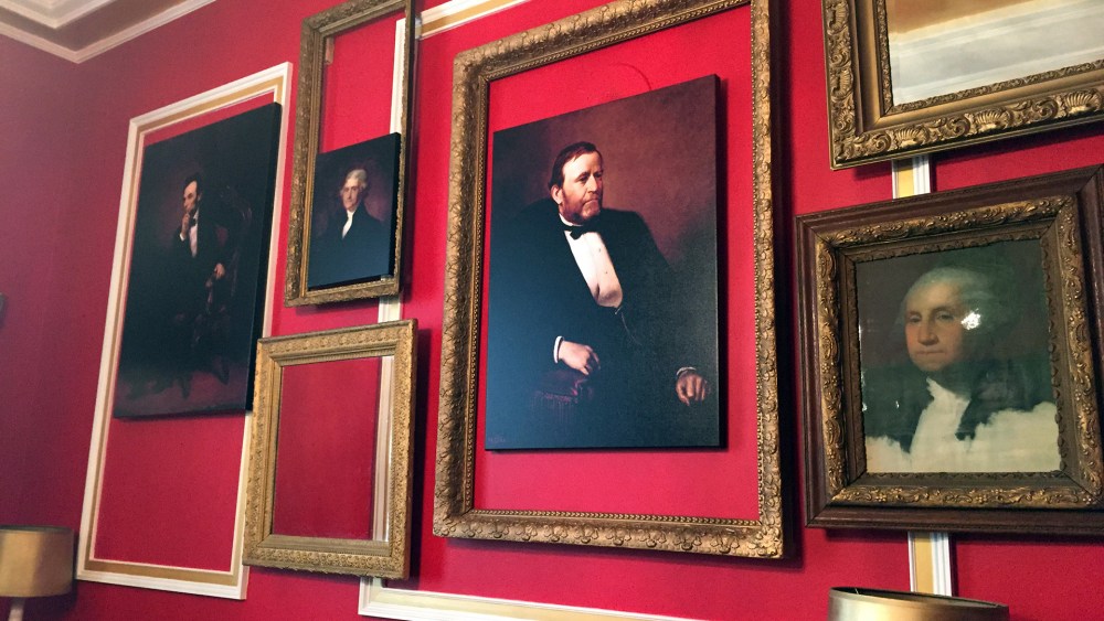 Photos of Rep. Aaron Schock's (R-IL) new office in the Rayburn Office Building, which was designed to resemble the dining room of the PBS show "Downton Abbey," on Jan. 30, 2015 in Washington, DC.  (Photo by Ben Terris/The Washington Post/Getty)