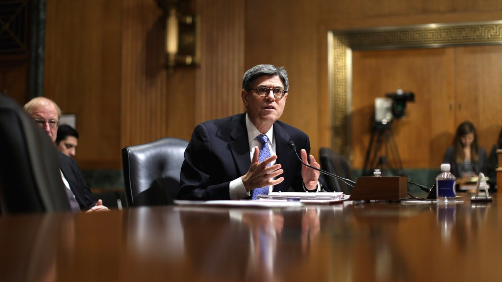 Treasury Secretary Jack Lew testifies on Capitol Hill on Feb. 5, 2015 in Washington, D.C. (Photo by Chip Somodevilla/Getty)
