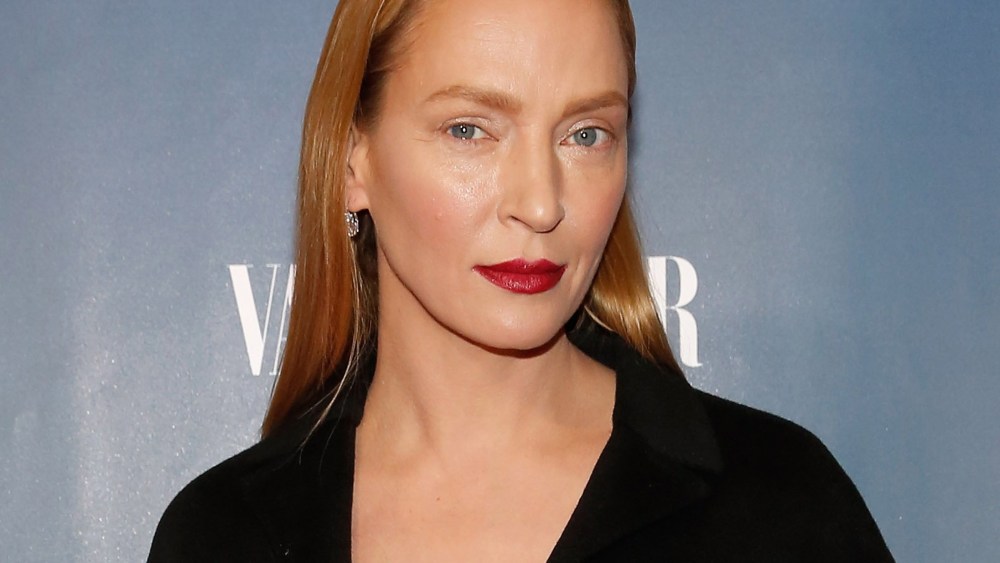 Actress Uma Thurman attends "The Slap" New York Premiere Party at The New Museum on Feb. 9, 2015 in New York City.