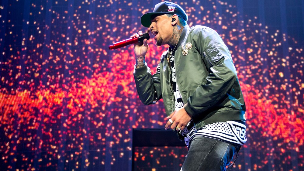 Chris Brown performs on Feb. 15, 2015 in Detroit, Mich. (Photo by Scott Legato/Getty)