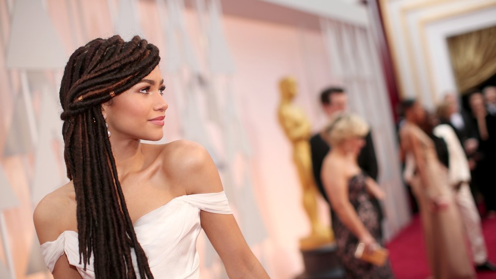 Actress Zendaya attends the 87th Annual Academy Awards at Hollywood & Highland Center on Feb. 22, 2015 in Hollywood, Calif. (Photo by Christopher Polk/Getty)