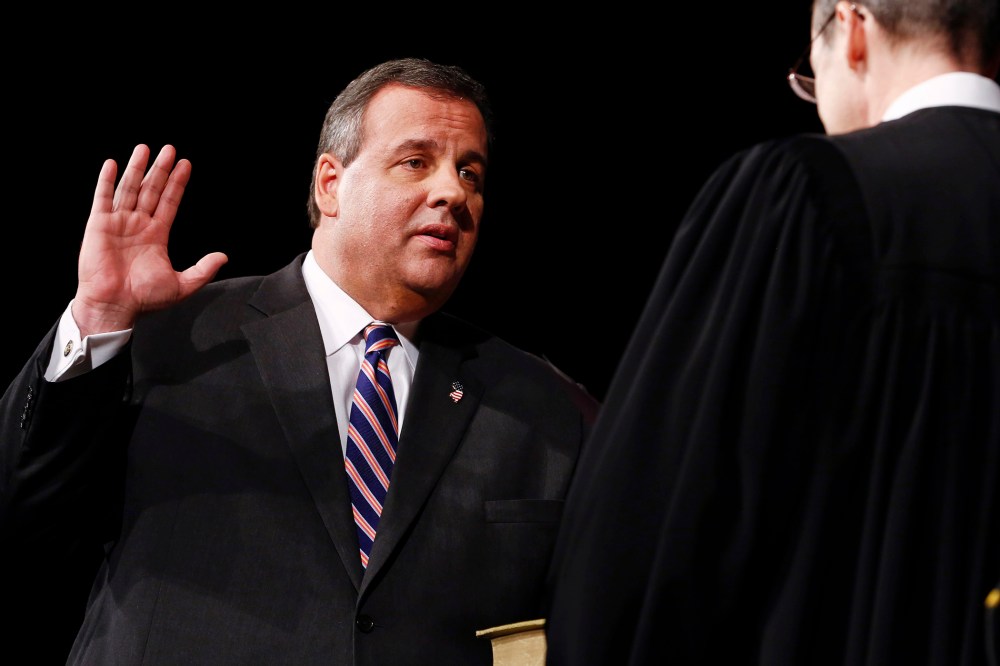 Chris Christie Sworn In For Second Term As Governor Of New Jersey