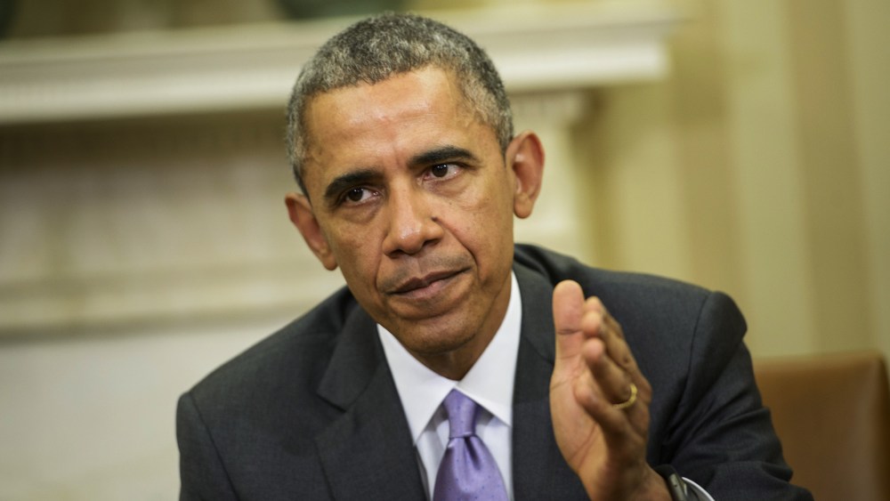 US President Barack Obama makes a statement to the press after a meeting in the Oval Office of the White House on March 3, 2015 in Washington, DC. (Photo by Brendan Smialowski/AFP/Getty)