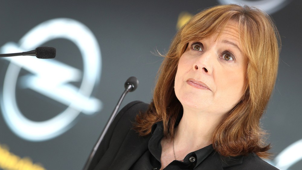 Mary Barra, a new CEO of GM, addresses the media during a news conference, Jan. 27, 2014.