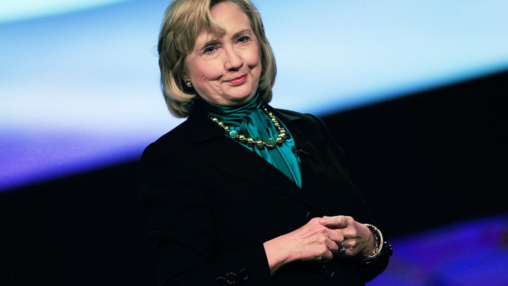 Hillary Clinton speaks at the 10th National Automobile Dealers Association Convention on Jan. 27, 2014.