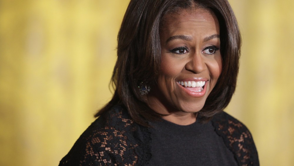 U.S. first lady Michelle Obama speaks during an event on March 11, 2015 in the East Room of the White House in Washington, DC.