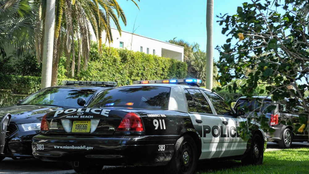 General views outside Lil Wayne's home on March 11, 2015 in Miami Beach, Fla.