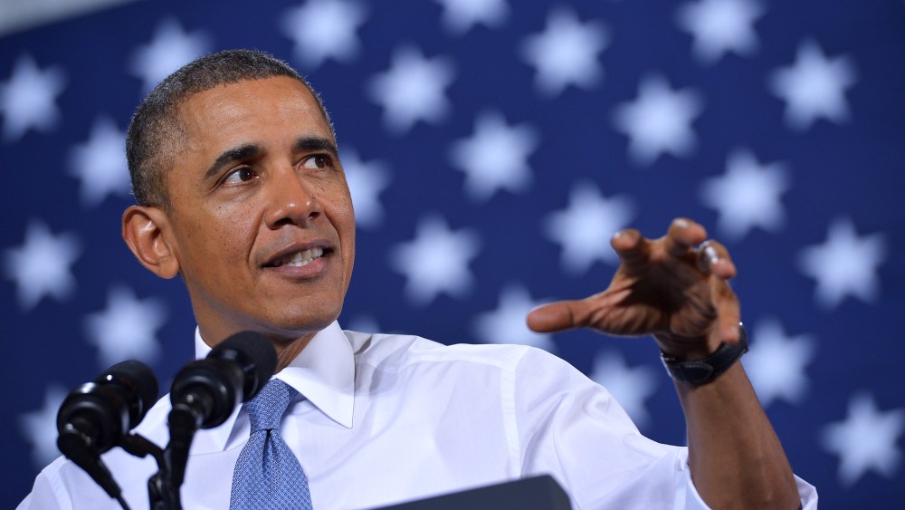 President Barack Obama speaks during an event, Jan. 30, 2014, in Waukesha, Wis.