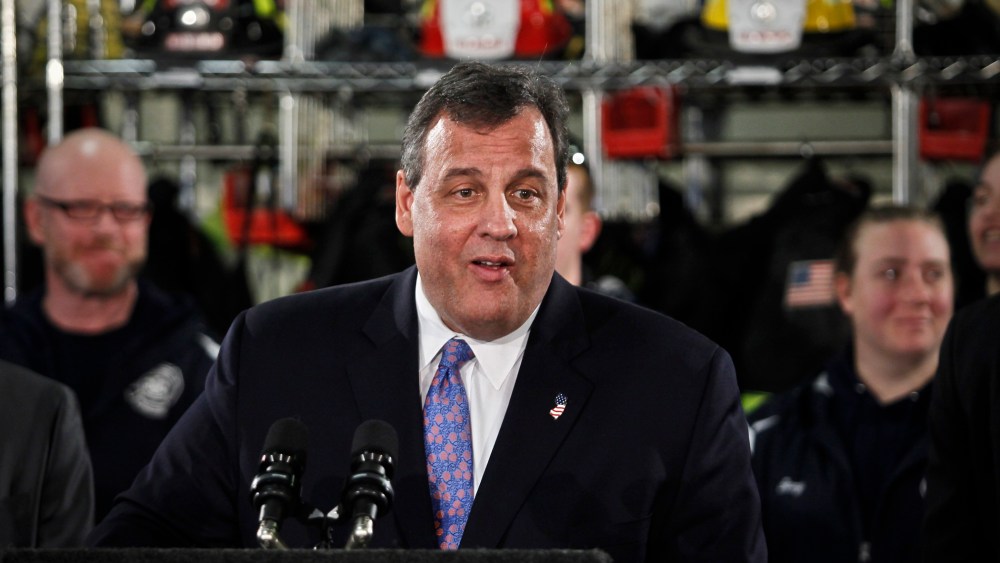 New Jersey Gov. Chris Christie speaks during a press conference on February 4, 2014 in Keansburg, New Jersey.