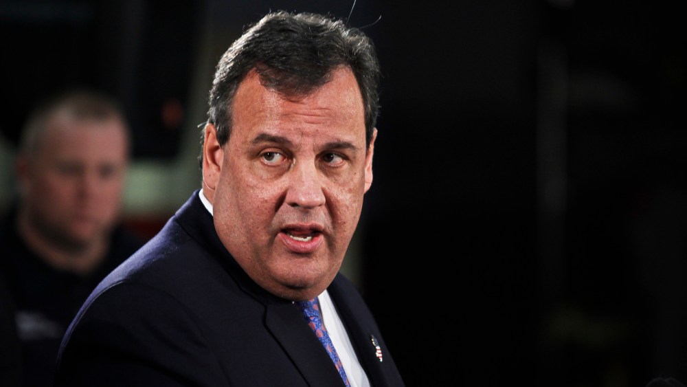 Chris Christie speaks during a press conference, Feb. 4, 2014.