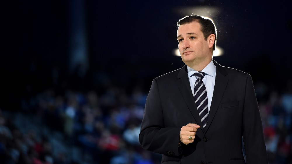 Senator Ted Cruz (R-Texas) makes a speech where he announced his candidacy for a presidential bid at Liberty University on March 23, 2015 in Lynchburg, Va. (Photo by Matt McClain/The Washington Post/Getty)
