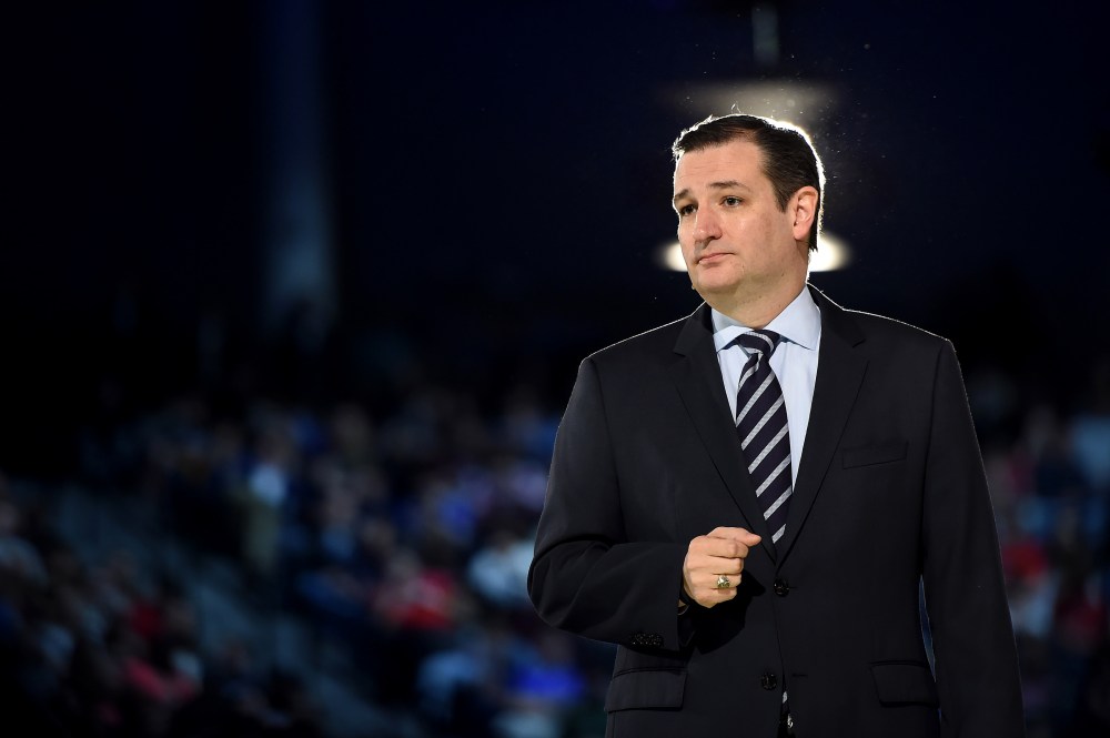 Senator Ted Cruz (R-Texas) makes a speech where he announced his candidacy for a presidential bid at Liberty University on March 23, 2015 in Lynchburg, Va. (Photo by Matt McClain/The Washington Post/Getty)