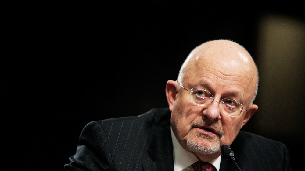 Director of National Intelligence James Clapper Jr. testifies during a hearing on Feb. 11, 2014 in Washington, D.C. (Photo by T.J. Kirkpatrick/Getty)