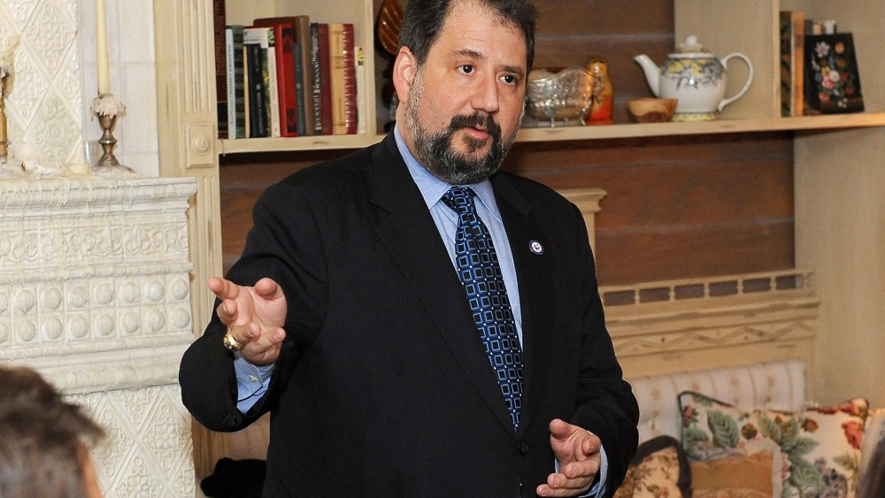 Shadow Senator Paul Strauss attends an event in West Hollywood, Calif on Feb. 13, 2014. (Photo by Angela Weiss/Getty)