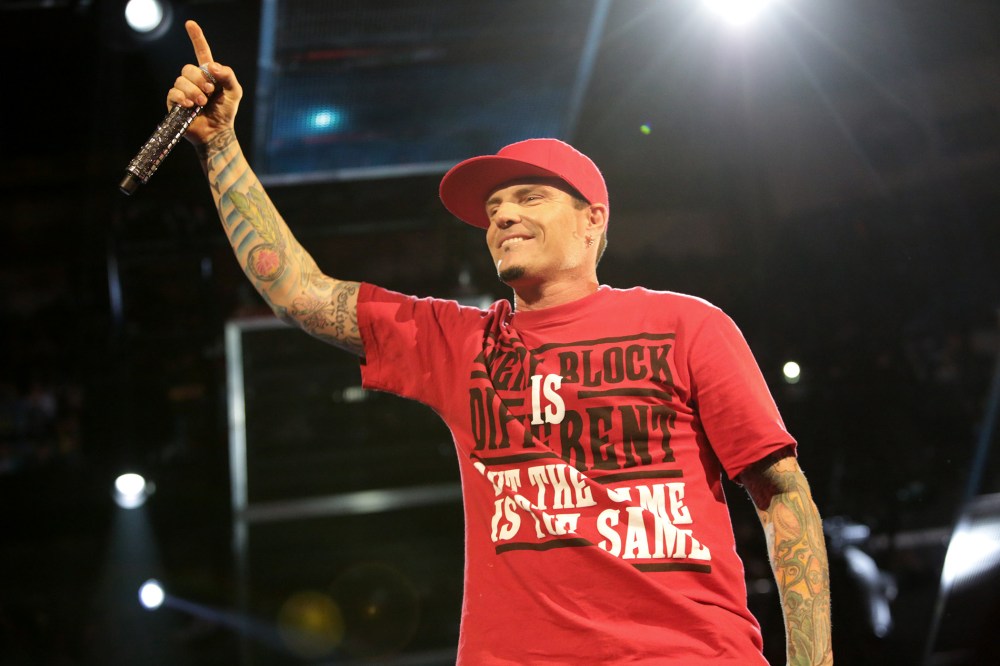 Rapper Vanilla Ice performs on Feb. 15, 2014 in New Orleans, La.