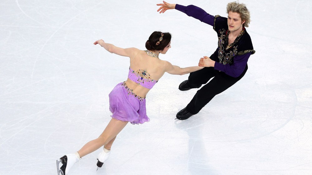 Meryl Davis and Charlie White of the United States compete in the Figure Skating Ice Dance Free Dance, Feb. 17, 2014.