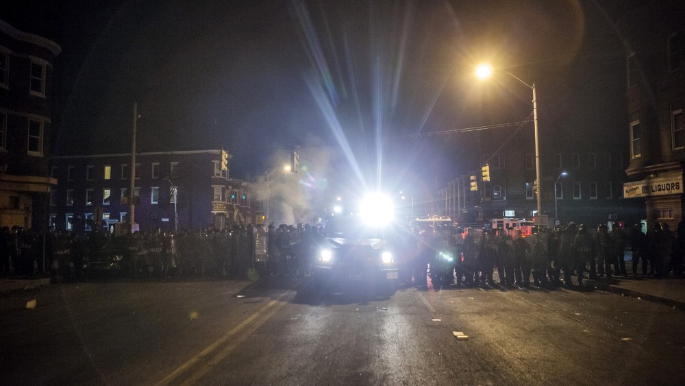 Clashes in Baltimore over death of Freddie Gray