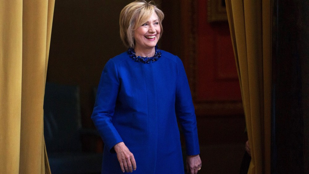 Democratic presidential hopeful and former Secretary of State Hillary Clinton arrives to speak at an event on April 29, 2015 in New York, N.Y. (Photo by Kevin Hagen/Getty)