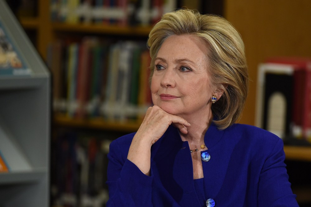 Democratic presidential candidate and former U.S. Secretary of State Hillary Clinton speaks at Rancho High School on May 5, 2015 in Las Vegas, Nev. (Photo by Ethan Miller/Getty)