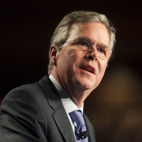 Former Florida Gov. Jeb Bush speaks at a dinner during the Republican National Committee Spring Meeting on May 14, 2015 in Scottsdale, Ariz. (Photo by Laura Segall/Getty)