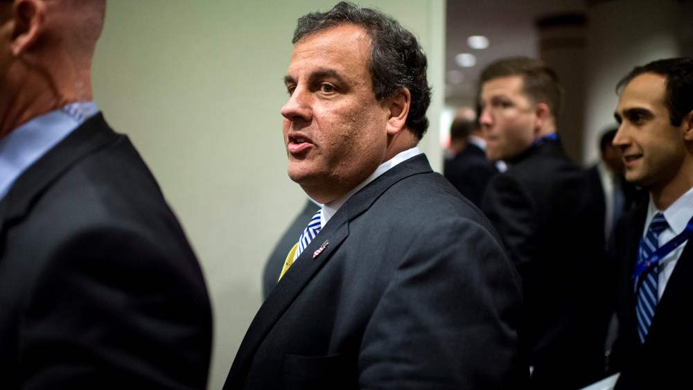 New Jersey Governor Chris Christie