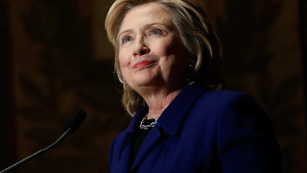 Former U.S. Secretary of State Hillary Clinton speaks on Feb. 25, 2014 in Washington, DC.