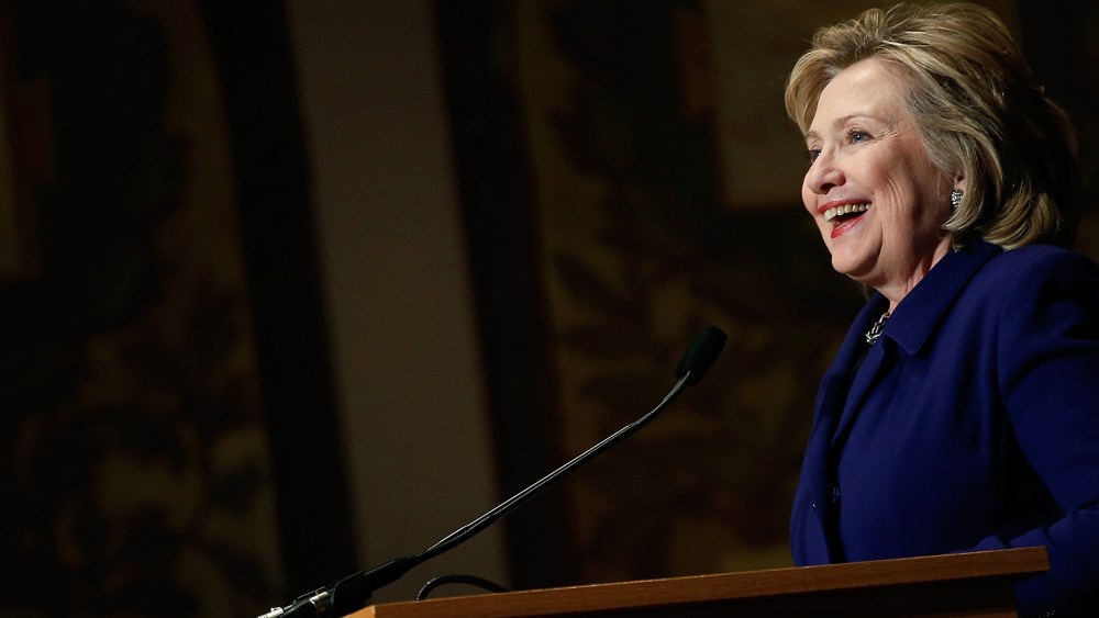 Former U.S. Secretary of State Hillary Clinton speaks at Georgetown University on Feb. 25, 2014 in Washington, DC.