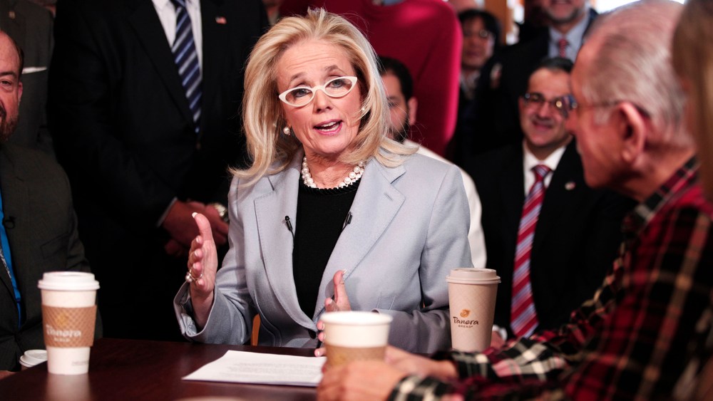 Debbi Dingell announces her candidacy for the Congressional seat left vacant by her husband, John Dingell, when he retires, Feb. 28, 2014, in Dearborn, Mich.