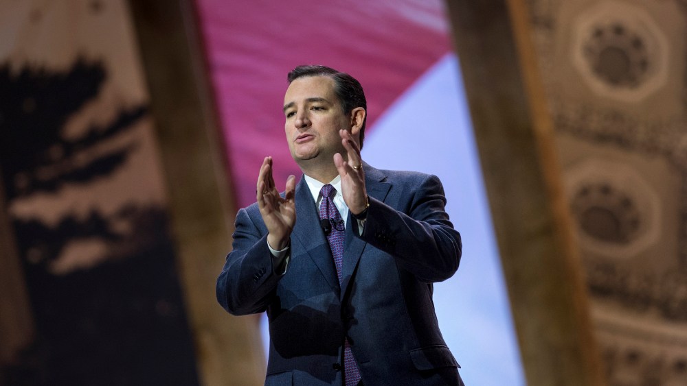 Senator Ted Cruz (R-Texas) speaks during the Conservative Political Action Conference, March 6, 2014, in National Harbor, Md.