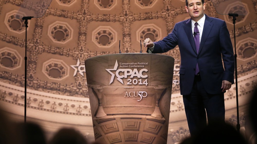 Ted Cruz speaks at the CPAC Conference, on March 6, 2014 in National Harbor, Maryland.