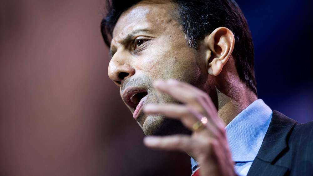 Louisiana Governor Bobby Jindal speaks during the Conservative Political Action Conference, March 6, 2014 in National Harbor, Md.